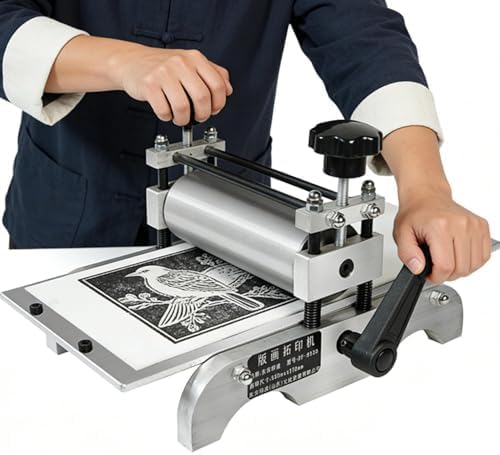 Machine de gravure et typographie 31x17 cm à rouleau réglable