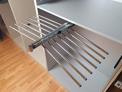 PANTALONERO DOBLE EXTRAIBLE 14 PERCHAS CROMADO Cover