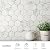 Lovdeco Contempo Blue Marble Stone 2 Inch Hexagon White Marble Mosaic Tile for Kitchen Wall Bathroom Shower Floor (5 Sheet, Honed)