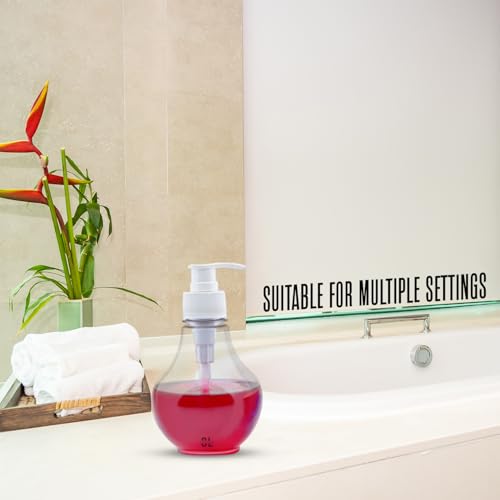 Image of (Pack of 2) Soap Dispenser for Kitchen Sink Bathroom Wash Basin | Plastic Lamp Design Soap Pump Dispenser | Dish Soap Liquid Dispenser for Countertop Kitchen & Bathroom 150 Ml