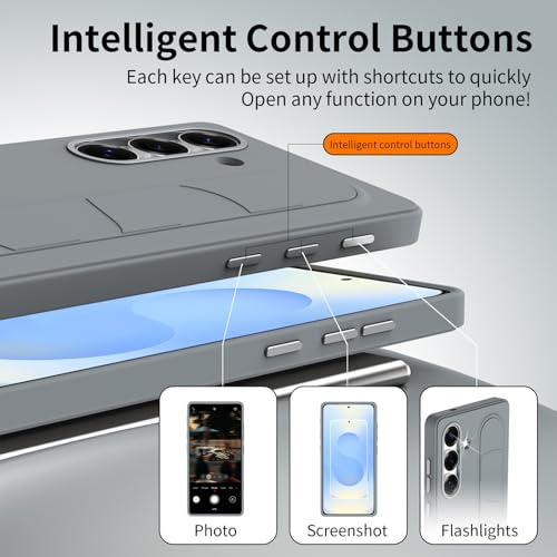 Image of for Samsung Galaxy S26 Plus with Smart Button, Standing Grip Phone Case with Kickstand, for Samsung S26 Plus 5G Case Smart Button Cover | Hand Strap | Soft Touch | Stand Grip | Smart Butto