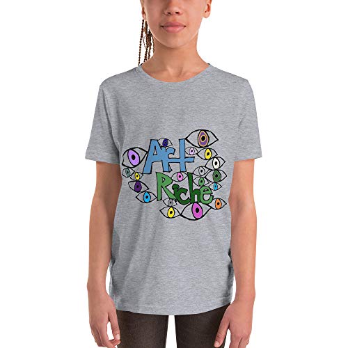 Art Riche All Eyez On Me Youth Tee Athletic Heather