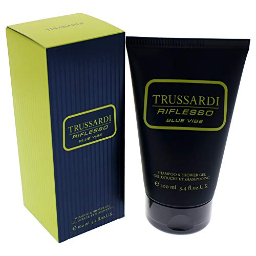 Trussardi Riflesso Blue Vibe for Men 3.4 oz Shampoo and Shower Gel