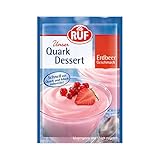 RUF Quarkdessert mit Erdbeer-Geschmack, super cremig und besonders lecker, ohne Quark optimale Basis für Milchshakes, fertig in 3 Minuten, 20 x 55g