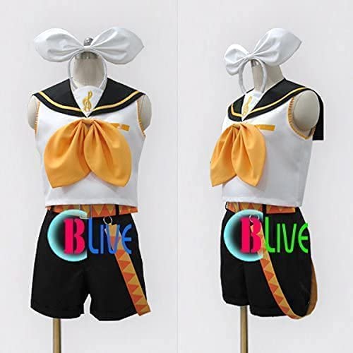 Amazon.co.jp: 漫人坊コスプレ衣装 VOCALOID 鏡音リン・鏡音レン