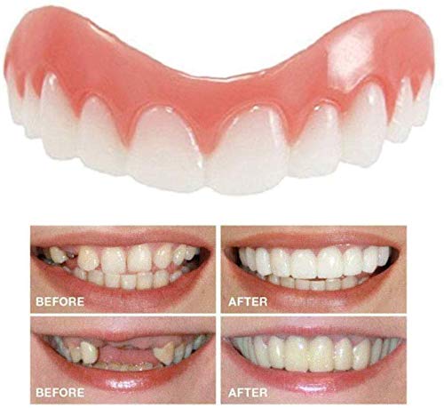 Upper Temporary Flexible Tooth Dentures For A Nice Smile Male & Female Medium Size