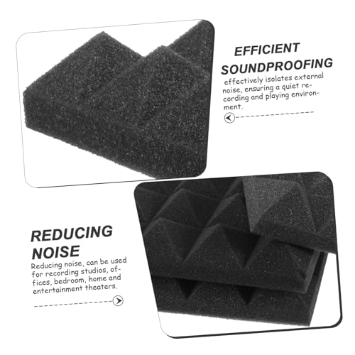 12 piezas Paneles Acústicos para Pared Autoadhesivos para Aislamiento Acústico Alta Densidad para Estudios Dormitorios y Oficinas miniatura 2