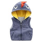 ✨【Bequem】Der Ausschnitt davon kinderwesten für jungen ist weich, hautfreundlich, bequem und verformt sich nicht leicht. Der Reißverschluss ist glatt und langlebig.