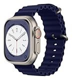 Pulseira Para SmartWatch e Apple Watch 49mm 45mm 44mm 42mm C/NF (Azul)
