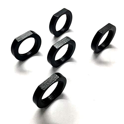 Jam Nut 1/2x28,5/8x24 Steel Black 5 Pack (5/8x24)