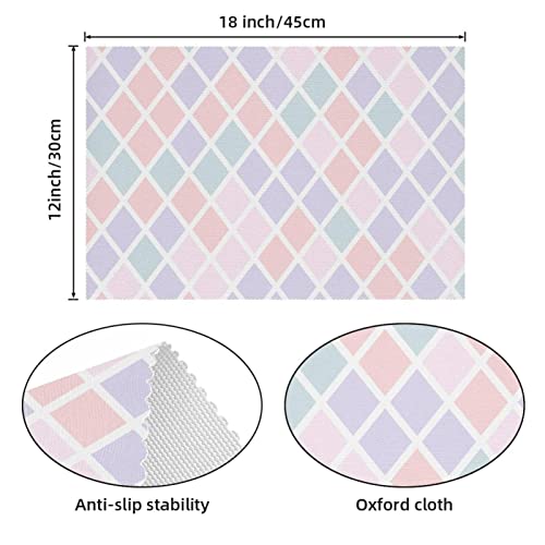 Set de table pour table à manger diamant antidérapant résistant chaleur x6