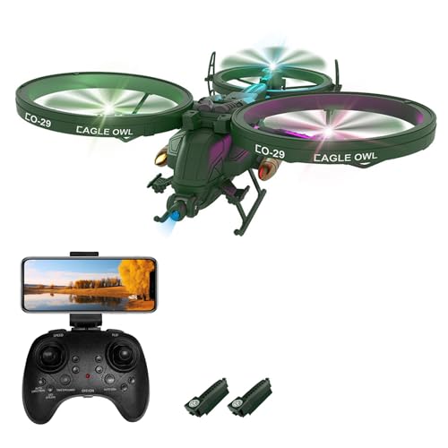 GoolRC RC Plane Drone with Camera, 2.4GHz 6CH Remote Control Airplane, 6 Axis Gyro RC Helicopter, RC...