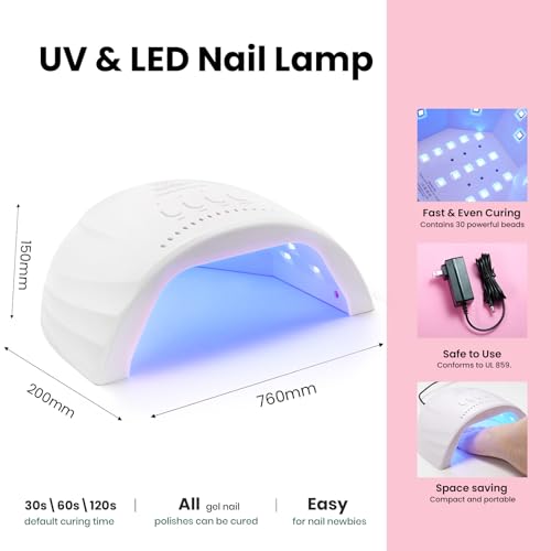 Image of Beetles Gel Nail Polish Kit with U V Light - 68Pcs Gel Nail Kit 35 Colors Outfits Collection Red Pink Blue Polish Set with Nails Manicure Tools for Beginners DIY Home Salon Gifts for Women | Outfits Collection Red Pink Blue Polish Set with Nails Manicure Tools for Beginners DIY Home Salon Gifts for Women