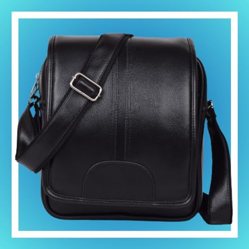 Image of Unique Side Bag One Side Shoulder Bag For Men & Women Leatherite bag Travel Bag Trendy Bag Leather Bag Office Bag