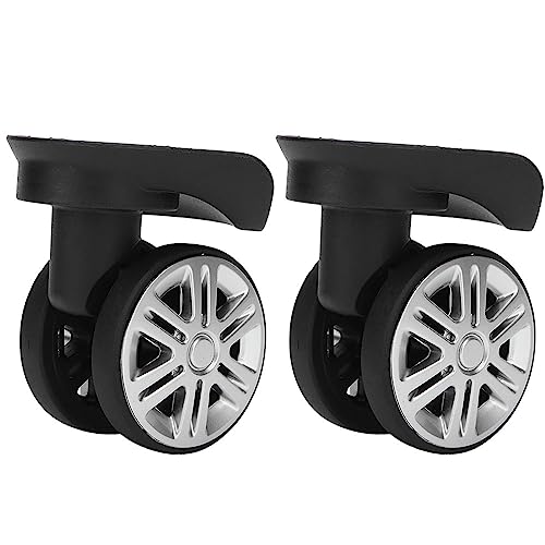 1 Pair Luggage Suitcase Double-Row Wheels Silent Luggage Wheels Replacement Universal Suitcase Wheels Accessories