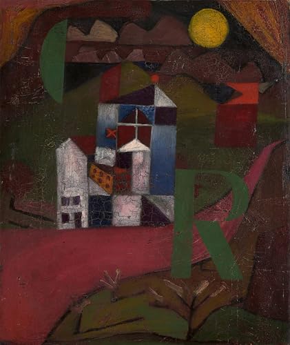 Tableau Paul Klee Villa au Bord de la Route Décoration Salon Moderne 60x90