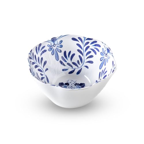 アボードホームウェア コバルトカシータ シリアルボウル 割れにくい 15cm おしゃれなデザイン食器 プラスチック 電子レンジ 食洗機対応 BPAフリー サラダ スープ 深皿 ランチ ディナー PSC3060CBCSW