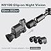 Oneleaf.ai Commander NV100 Digital Night Vision Goggle, Clip on Night Vision Monocular for Hunting/Observations, 1080P FHD, 328 Yards Clear Nighttime Viewing Range-16mm