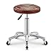 Dekoracyjny stołek vintage stołek barowy, stołek PU kosmetyczny stołek z gwintem stalowym może podnieść wysokie krzesło obrotowe krzesło stołek fryzjerski uniwersalny podnoszenie koła wysokość 40-55 cm (kolor: A)