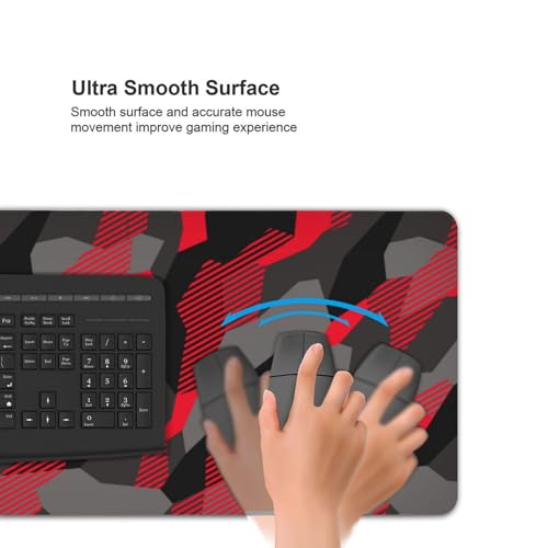 Tapis de souris de jeu grand format base caoutchouc antidérapante - 4