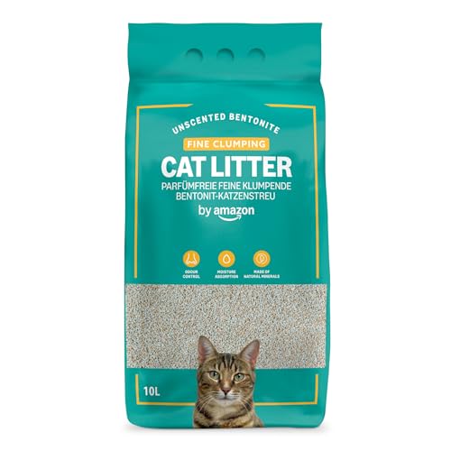 by Amazon Clumping Fine Unscented Cat Litter 10L (Pack of 1)