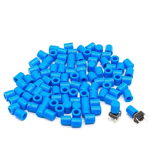 Chapeau bouton-poussoir tactile G61 bleu pour prototype 6x6mm