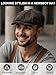Senker Fashion Newsboy Cap for Men, Irish Newsies Hat Classic 8 Panel Wool Blend for Old Man Cabbie Driving Grey Brown