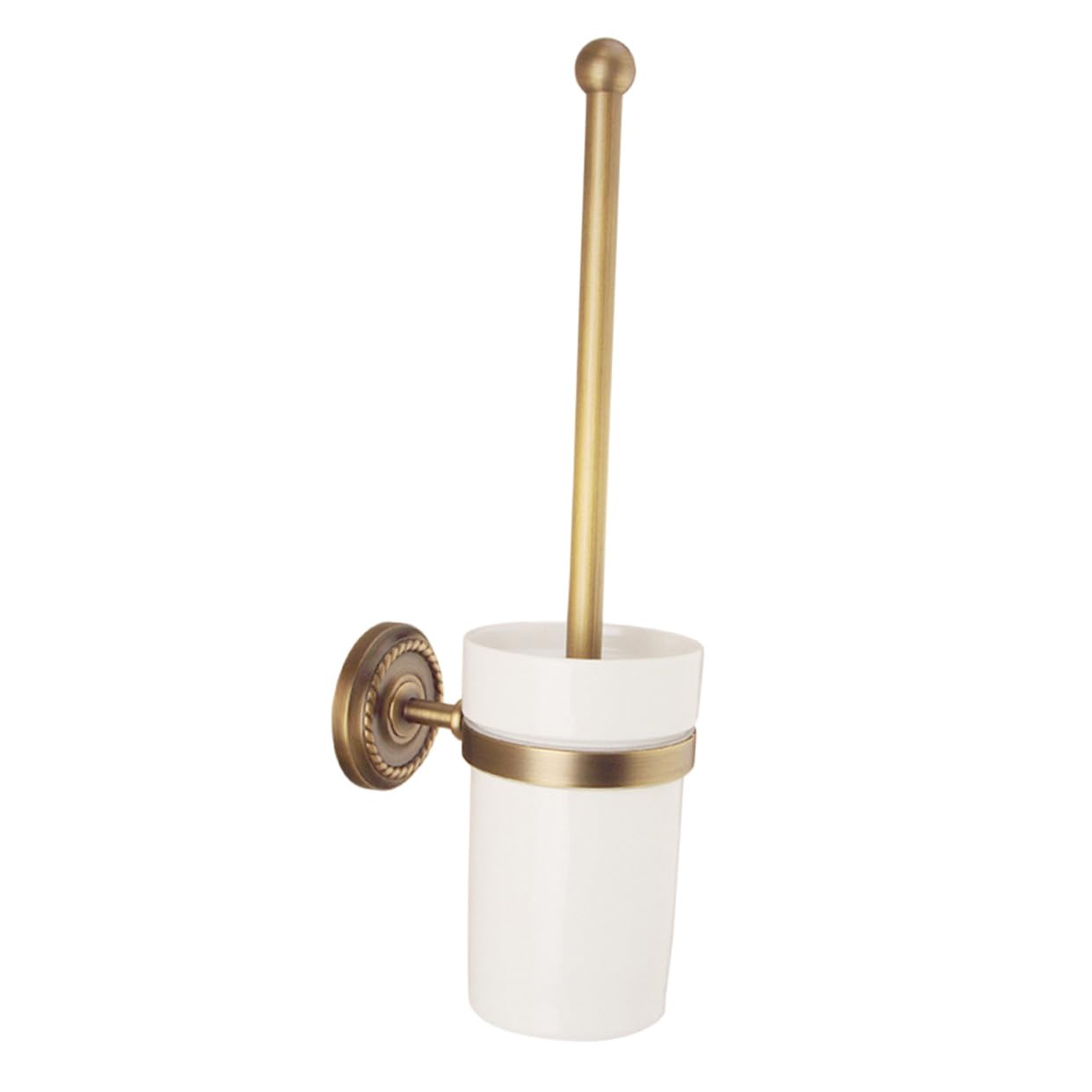 Brosse WC en cuivre suspendue Mikikit balayette toilettes poils denses anti-rayures