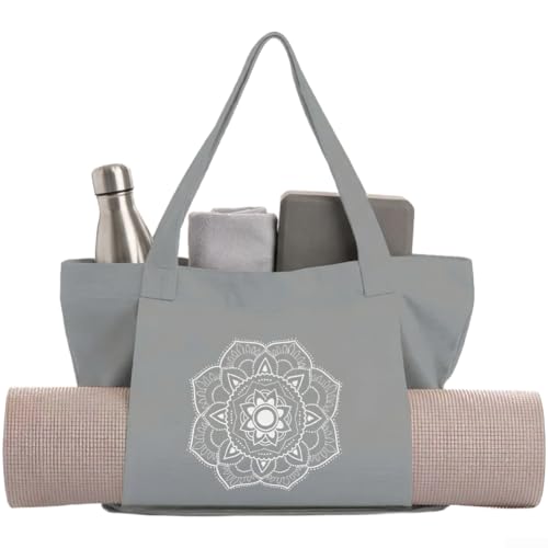 Bolsa para esterilla de yoga con correa de hombro desmontable y asas fijas 2