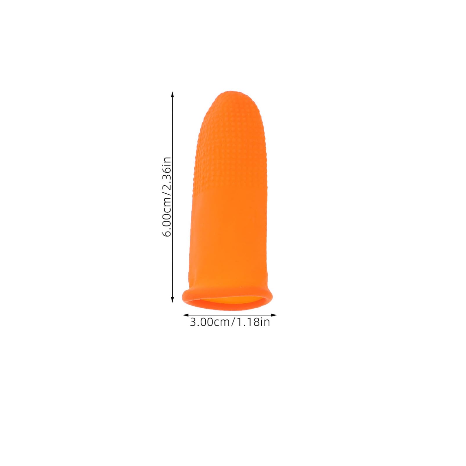 FUNOMOCYA 200pcs Insulated Finger Guards Nitrile Gel Anti-Slip Anti-Static Orange Heavy Duty Thick Long-Lasting Comfortable Finger Covers