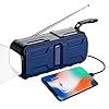 SUPYINI Wind Up Solar Radio, Hand Crank Dynamo Radio AM/FM Emergency Weather Radio, Oplaadbare USB Power Bank Radio met LED zaklamp, SOS wekker voor Outdoor Camping, Wandelen Survival