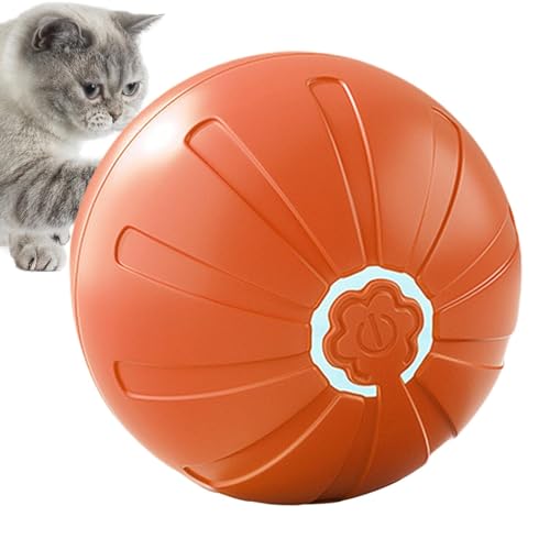 Pelota inestable para perros - Bola para gatos interactiva automática | Bola eléctrica recargable para masticadores agresivos, divertido juguete de ejercicio para mascotas para