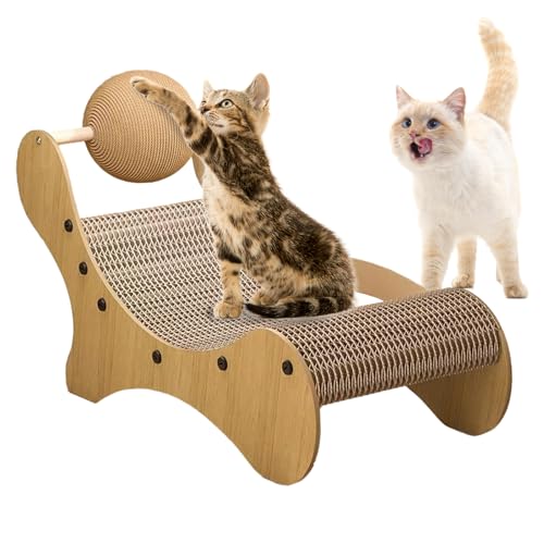 Wimnqie Planche à Griffes pour Chat - Jouet Courbé Multi-Fonctions | Panneau De Griffes D'Intérieur - pour La Maison, Les Meubles, Le Sol, Le Repos, L'Extérieur, L'Intérieur, La Chambre, Le Salon, Le