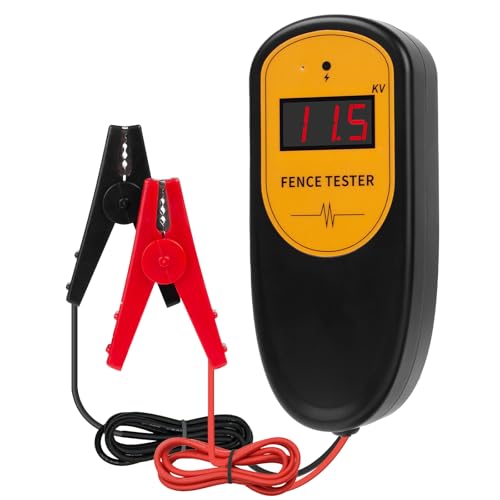 Testeur de tension clôture électrique digital, 13KV 500-13000V, détecteur de défauts, testeur de clôture électrique à pince de poche pour test de...