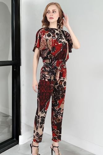Image of POPWINGS Casual Bagru Printed Cotton Top and Skirt Set for Women || Pom Pom Top and Long Slit Skirt Set for Women || Two Piece Women Set for Summer