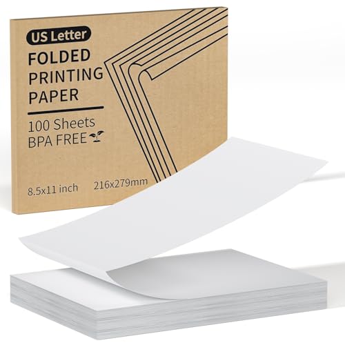 100 Blatt Thermopapier A4 (210mm×297 mm) Unterstützung für Kontinuierlichen Druck Schnell Trocknendes Kompatibel für tragbaren Drucker M08F A40 F2S MT800 and Other A4 Portable Printers