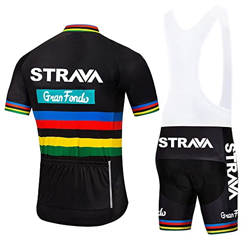 X-CQREG Cycling Jersey Men Set Bib Shorts Set Summer Mountain Bike Bicycle Suit Anti-UV Bicycle Team Racing Uniform Clothes