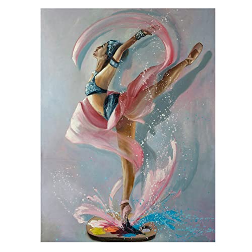 Peinture à l'huile de ballet pour un salon moderne et chaleureux - 6