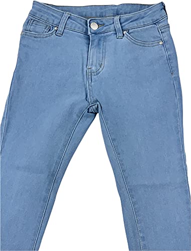 Image of ToBeInStyle Girl's Denim Easy Styling Classic Timeless Everyday Jeans Zip-Up Closure
