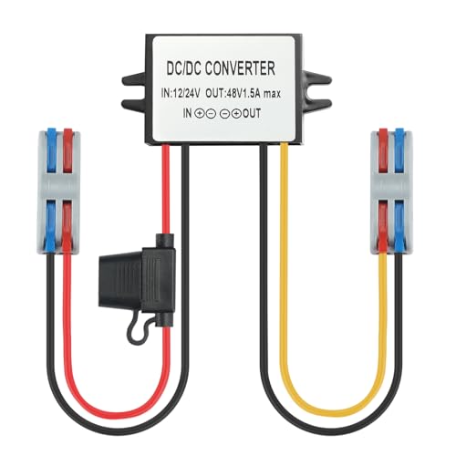 BEYIMEI DC/DC Boost-Buck Converter 12/24V a 48V 1.5A 72W Boost Converter Module Waterproof Power Sup