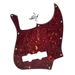 KAISH Pickguard vintage en forme de tortue pour Fender Jazz Bass 4 cordes USA/Mexicain - Les Beatles, Paul McCartney, John Lennon, RIngo Starr, George Harrison