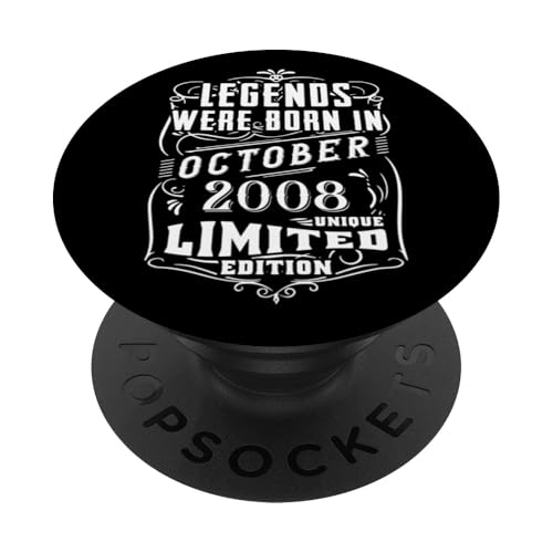 Cumpleaños Octubre 2008 Edición Limitada Regalo Used Vintage PopSockets PopGrip Intercambiable