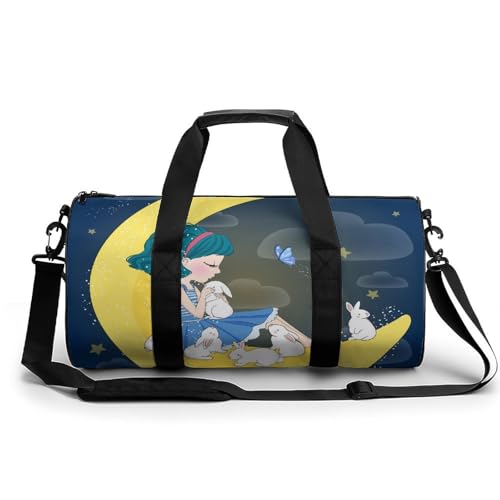 Sac de sport gym Lune Lapin grand bagage cabine week-end randonnée et fitness