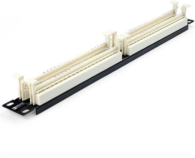 Telephone Patch Panel,Network Cabling Organizer 100 Pair 110 Voice Patch Panel Rackmount 19 Inch