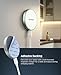 Galvanox Compatible with MagSafe Wall Mounted Magnetic Wireless Charger (15W) Fast Charging, Stick-on Adhesive Design with Long Removable USB-C Cable (10Ft) White