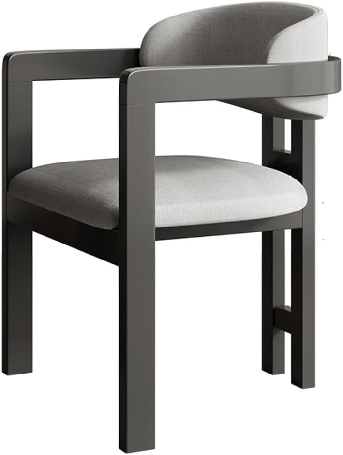 Back Support Armrest Dinning Chair Wooden Retro Vintage Living Room Furniture