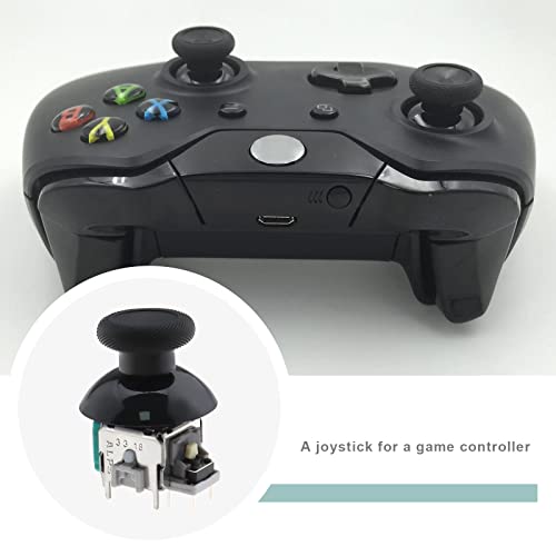 Image of Set of 15 Game Console Controller Repair Kit Compatible with Xbox One Controller 3D Analog Joystick Module & Thumbstick & Silicone Cap & Installation Tool