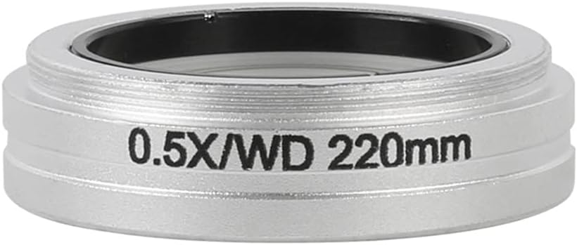 LJSM Lab Microscope Slides 0.5X .7X 2X Stereo Trinocular Microscope Auxiliary Objective Lens, Mounting Diameter ​for 8050 WD45 WD136 WD220 M55 Microscope Parts