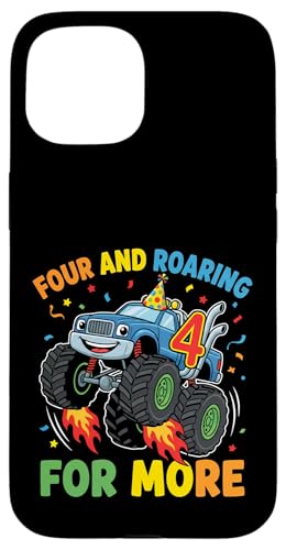 Four and Roaring for More Truck 4�΂̒a���� �X�}�z�P�[�X iPhone 15 �p