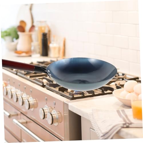 Sartén Wok de hierro antiadherente con mango miniatura 7